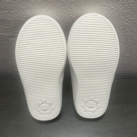 New Carters Tween 12 Glitter Hearts‎ Slip-On Shoes Toddler Sz 8 Pink Casual Cute - Picture 9 of 11